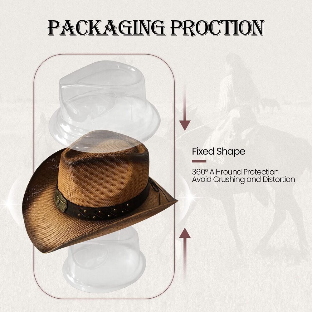 2533 Cowboy Hat,cowgirl Hat,cowboy Hats For Women/mens/straw Wide - Picture 4 of 7